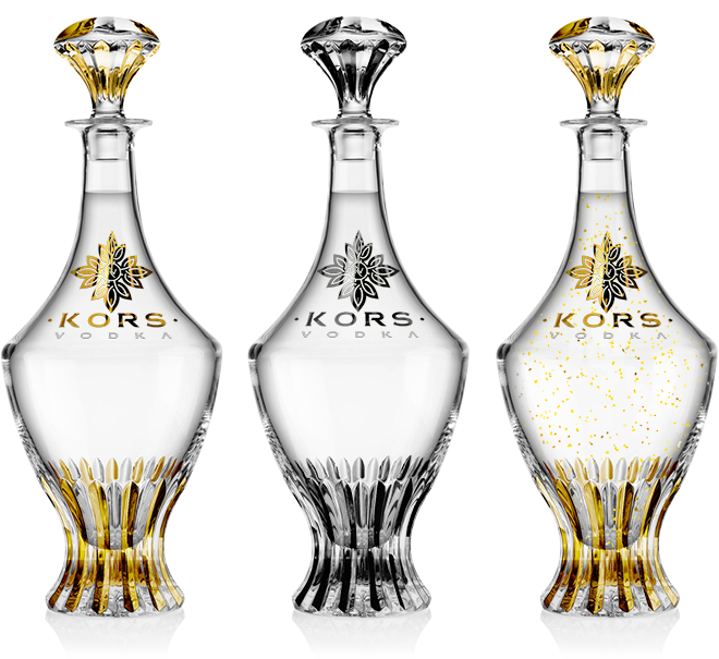 Kors Vodka Bottles Range